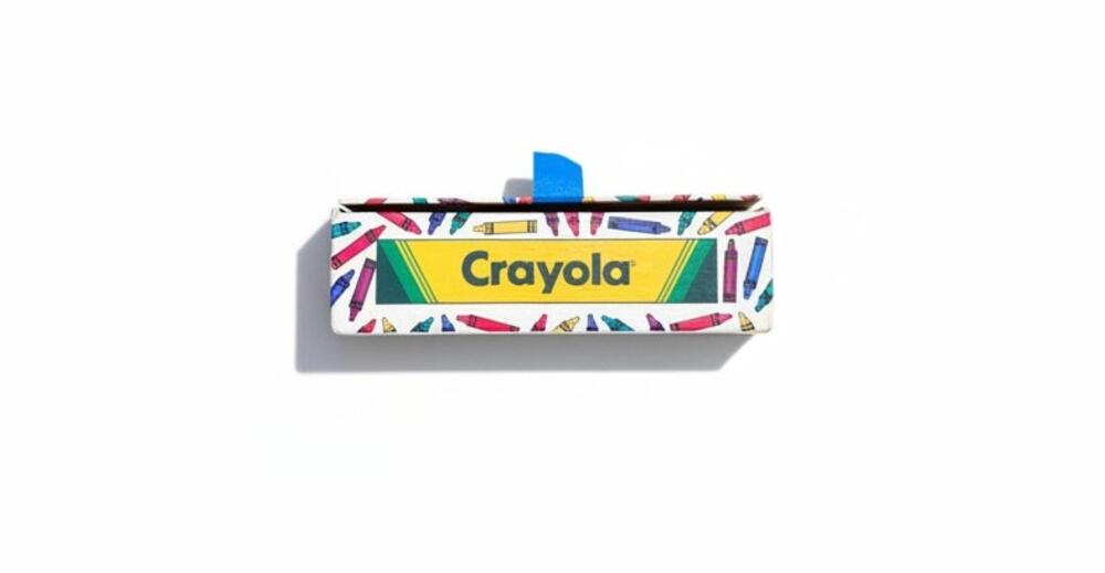 Vintage 1992 Crayola Crayons Art Case Storage Box Made in USA Used Lot - Picture 3 of 4